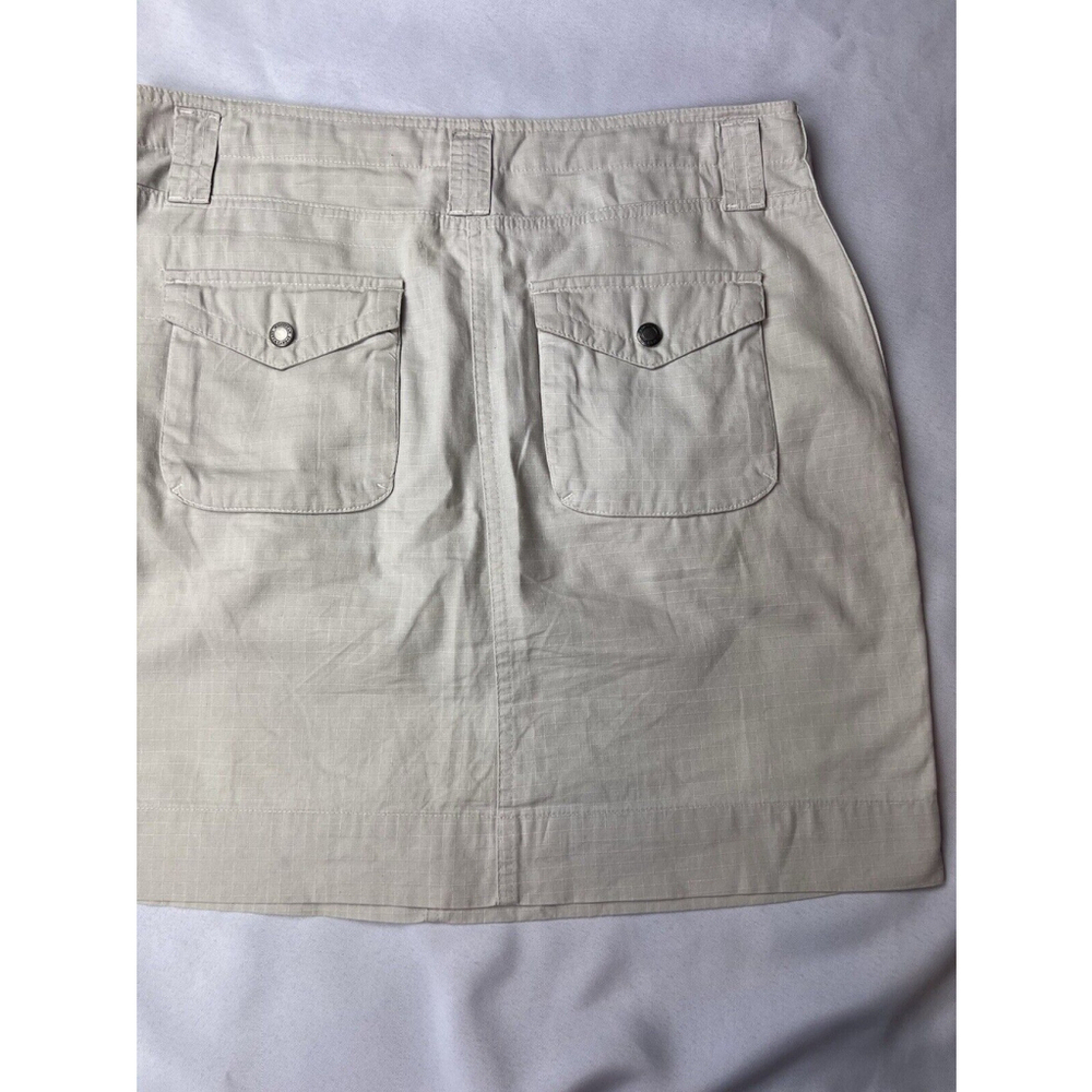 Magellan Sportswear Women’s Cream Cargo A Line Tie Front Skirt size 4 EUC - Picture 10 of 13